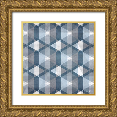 Soft Geo 2 Gold Ornate Wood Framed Art Print with Double Matting by Brown, Denise