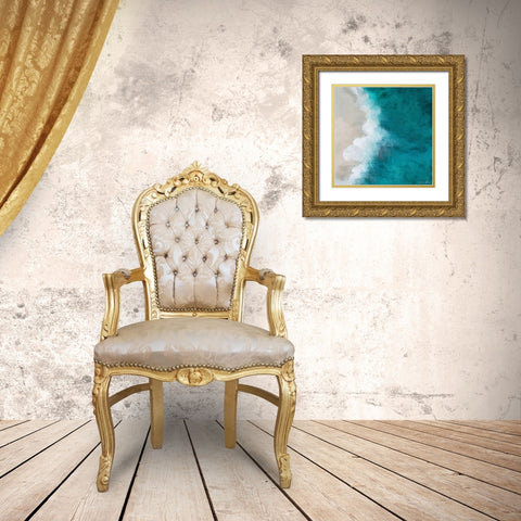 Tide Gold Ornate Wood Framed Art Print with Double Matting by Brown, Denise