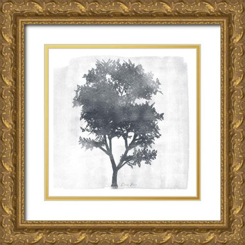 Tree 2 Gold Ornate Wood Framed Art Print with Double Matting by Brown, Denise