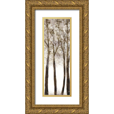 Wooded Grove 1 Gold Ornate Wood Framed Art Print with Double Matting by Charest, Doris