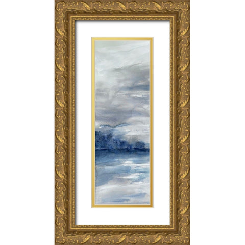 Stormy Shores 3 Gold Ornate Wood Framed Art Print with Double Matting by Charest, Doris