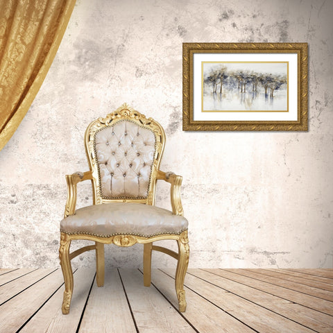 Misty Woods 1 Gold Ornate Wood Framed Art Print with Double Matting by Charest, Doris
