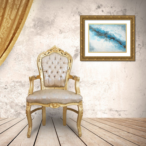 Ice Flow 2 Gold Ornate Wood Framed Art Print with Double Matting by Charest, Doris