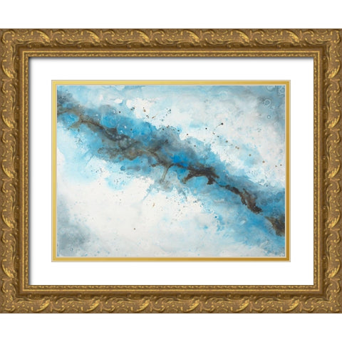 Ice Flow 2 Gold Ornate Wood Framed Art Print with Double Matting by Charest, Doris