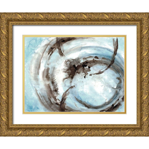 Orb It 1 Gold Ornate Wood Framed Art Print with Double Matting by Charest, Doris