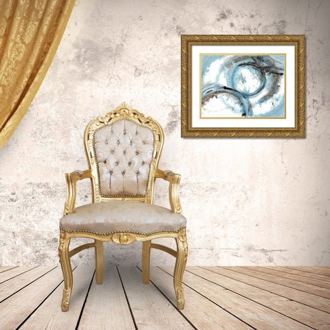 Orb It 2 Gold Ornate Wood Framed Art Print with Double Matting by Charest, Doris