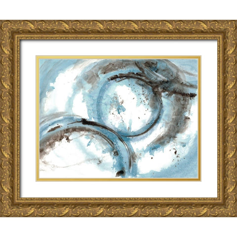 Orb It 2 Gold Ornate Wood Framed Art Print with Double Matting by Charest, Doris