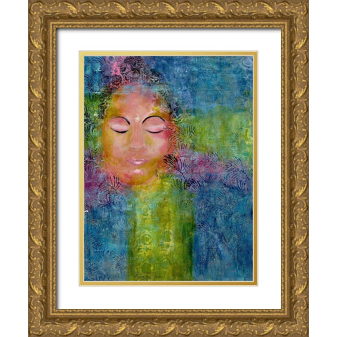 Calm Meditation 3 Gold Ornate Wood Framed Art Print with Double Matting by Charest, Doris