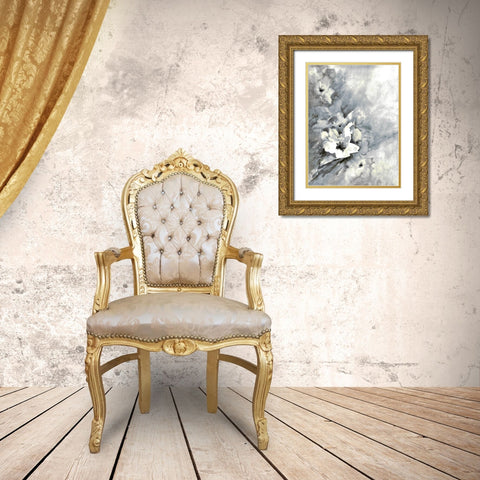 Mundane Florals 2 Gold Ornate Wood Framed Art Print with Double Matting by Charest, Doris