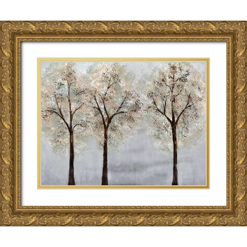 Wooden Journey Gold Ornate Wood Framed Art Print with Double Matting by Charest, Doris