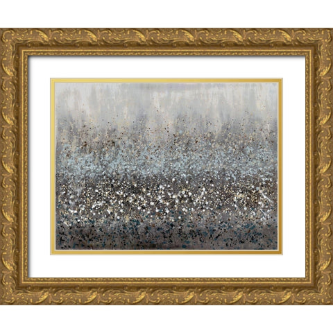 Drip Field 1 Gold Ornate Wood Framed Art Print with Double Matting by Charest, Doris