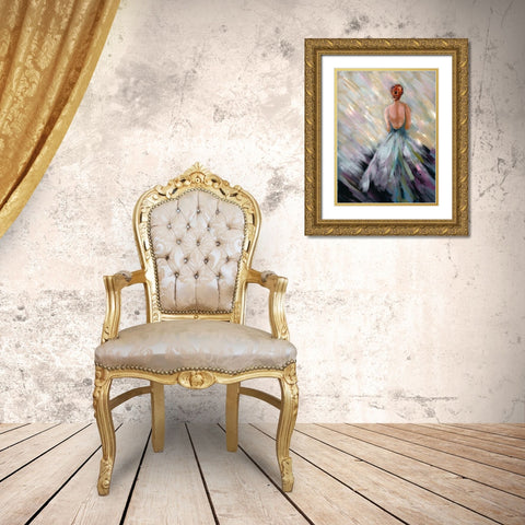 Dancing Queen 3 Gold Ornate Wood Framed Art Print with Double Matting by Charest, Doris