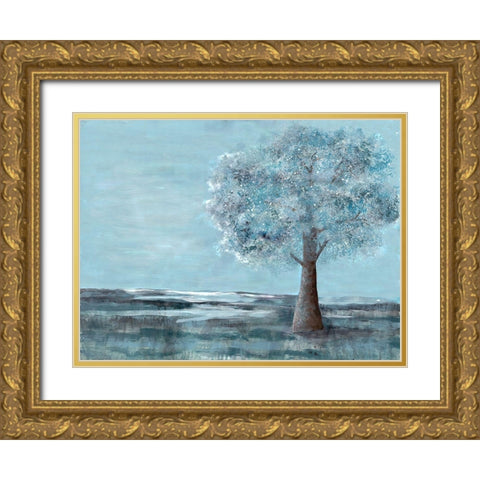Solitary Beauty 1 Gold Ornate Wood Framed Art Print with Double Matting by Charest, Doris