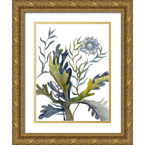Underwater Spectacle 2 Gold Ornate Wood Framed Art Print with Double Matting by Charest, Doris
