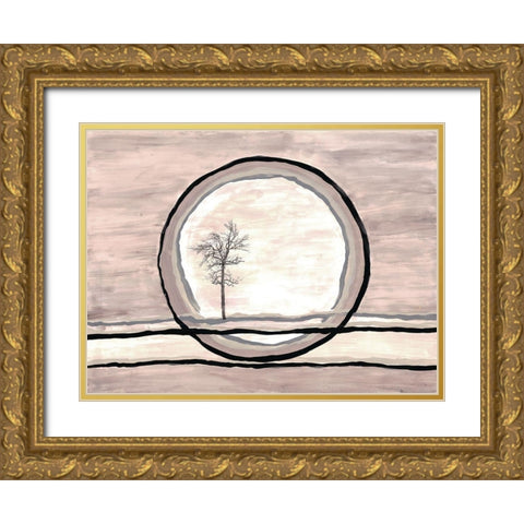 Uninhabited Horizon Gold Ornate Wood Framed Art Print with Double Matting by Charest, Doris