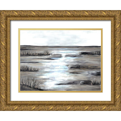 Marsh Scene 2 Gold Ornate Wood Framed Art Print with Double Matting by Charest, Doris