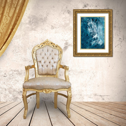 Ocean Depths Gold Ornate Wood Framed Art Print with Double Matting by Charest, Doris