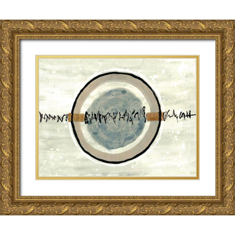 Super Sonic Cell Gold Ornate Wood Framed Art Print with Double Matting by Charest, Doris
