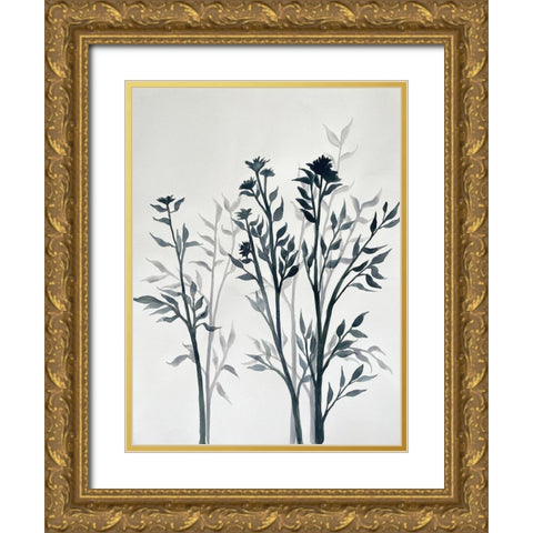Botanical Inspiration 1 Gold Ornate Wood Framed Art Print with Double Matting by Charest, Doris