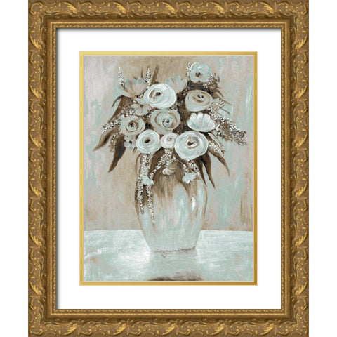 Waiting Beauty 2 Gold Ornate Wood Framed Art Print with Double Matting by Charest, Doris