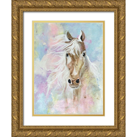 Magical Steed 1 Gold Ornate Wood Framed Art Print with Double Matting by Charest, Doris