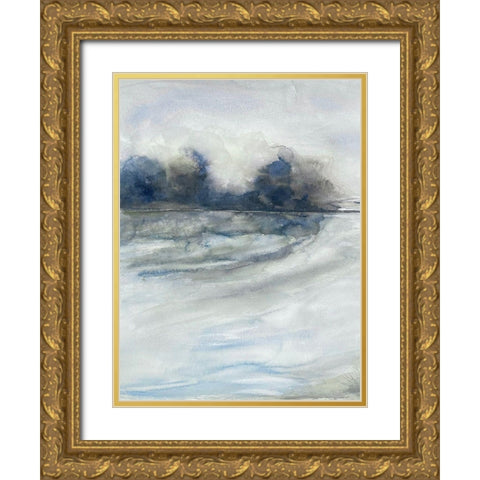 Gloomy Storms 1 Gold Ornate Wood Framed Art Print with Double Matting by Charest, Doris