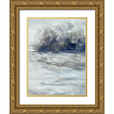 Gloomy Storms 3 Gold Ornate Wood Framed Art Print with Double Matting by Charest, Doris
