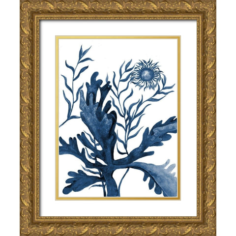 Underwater Life 2 Gold Ornate Wood Framed Art Print with Double Matting by Charest, Doris