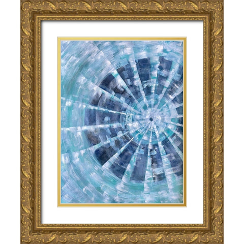 Happy Conflict 1 Gold Ornate Wood Framed Art Print with Double Matting by Charest, Doris