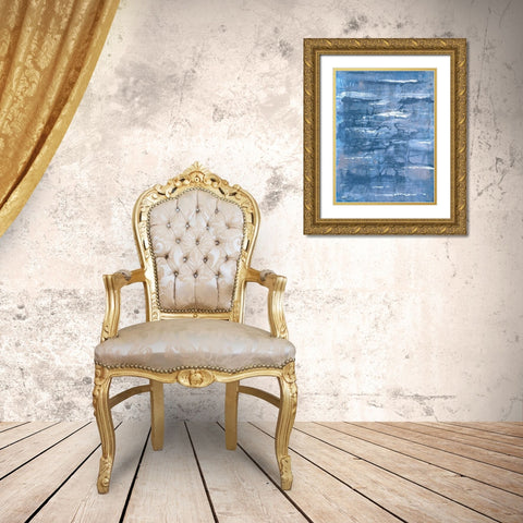 Frantic Significance 1 Gold Ornate Wood Framed Art Print with Double Matting by Charest, Doris