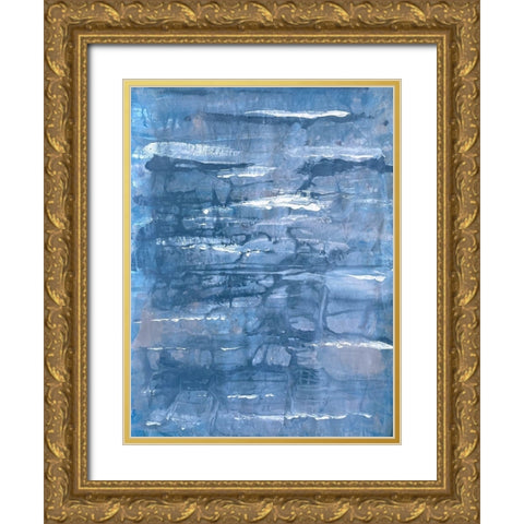 Frantic Significance 1 Gold Ornate Wood Framed Art Print with Double Matting by Charest, Doris