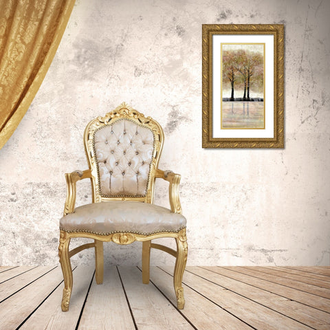 Serene Forest  3 Gold Ornate Wood Framed Art Print with Double Matting by Charest, Doris