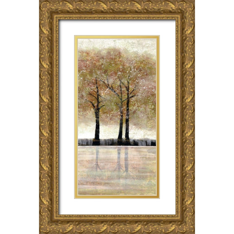 Serene Forest  3 Gold Ornate Wood Framed Art Print with Double Matting by Charest, Doris
