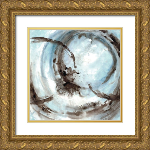 Perigee 1 Gold Ornate Wood Framed Art Print with Double Matting by Charest, Doris