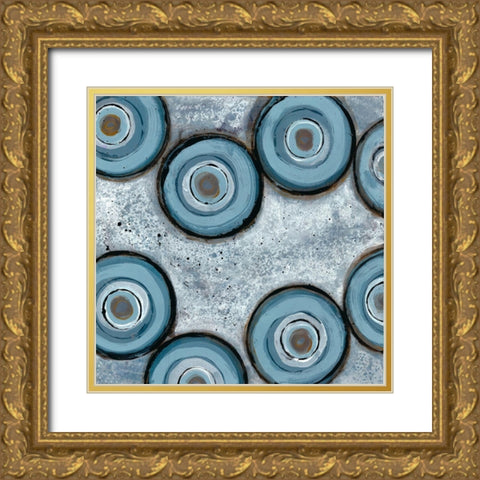 Tadpole Cluster 1 Gold Ornate Wood Framed Art Print with Double Matting by Charest, Doris