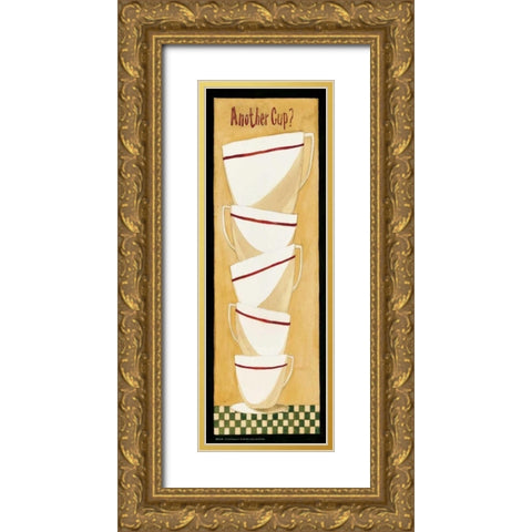 Another Cup Gold Ornate Wood Framed Art Print with Double Matting by DiPaolo, Dan