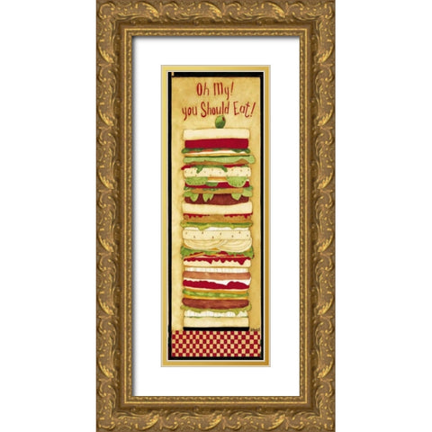 We Should Eat Gold Ornate Wood Framed Art Print with Double Matting by DiPaolo, Dan