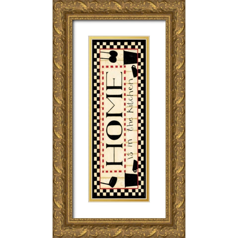 Home Gold Ornate Wood Framed Art Print with Double Matting by DiPaolo, Dan