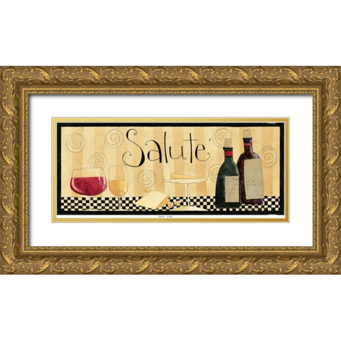 Salute Gold Ornate Wood Framed Art Print with Double Matting by DiPaolo, Dan