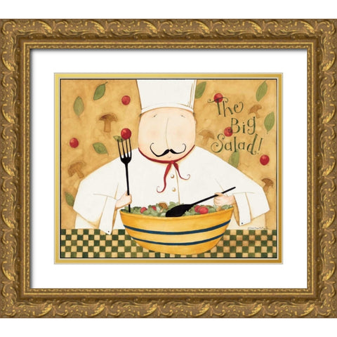 Big Salad Gold Ornate Wood Framed Art Print with Double Matting by DiPaolo, Dan