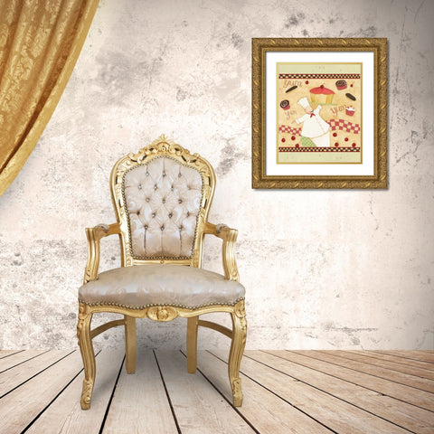 YumYum Gold Ornate Wood Framed Art Print with Double Matting by DiPaolo, Dan