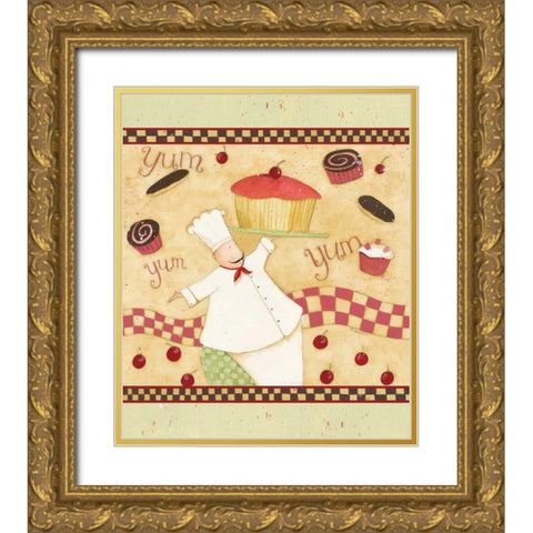 YumYum Gold Ornate Wood Framed Art Print with Double Matting by DiPaolo, Dan