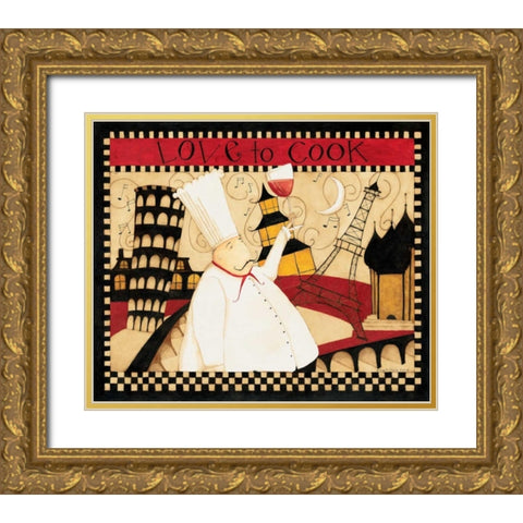 Travel Gold Ornate Wood Framed Art Print with Double Matting by DiPaolo, Dan