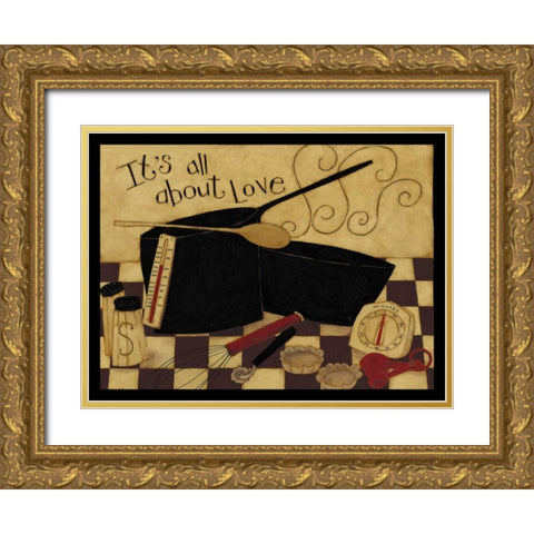Boil Gold Ornate Wood Framed Art Print with Double Matting by DiPaolo, Dan