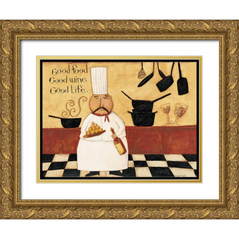Served Up Gold Ornate Wood Framed Art Print with Double Matting by DiPaolo, Dan