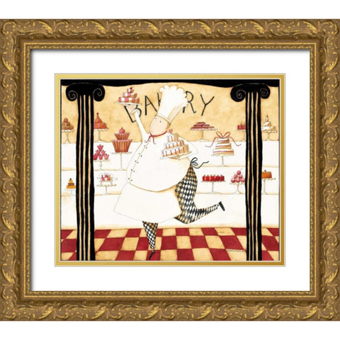 Love To Cook Gold Ornate Wood Framed Art Print with Double Matting by DiPaolo, Dan