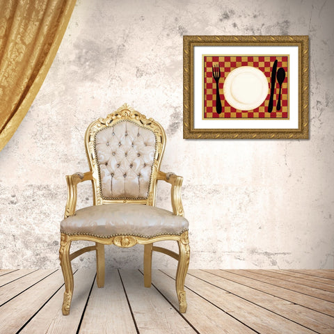 Plated Gold Ornate Wood Framed Art Print with Double Matting by DiPaolo, Dan