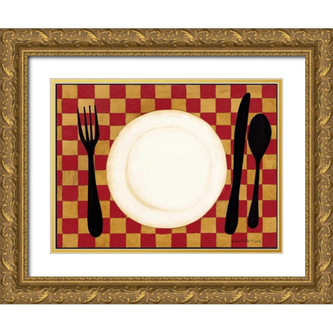 Plated Gold Ornate Wood Framed Art Print with Double Matting by DiPaolo, Dan