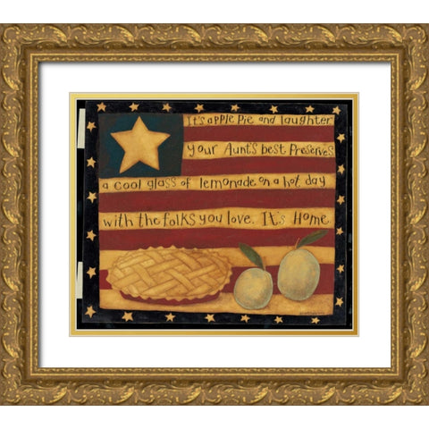 Pie Gold Ornate Wood Framed Art Print with Double Matting by DiPaolo, Dan