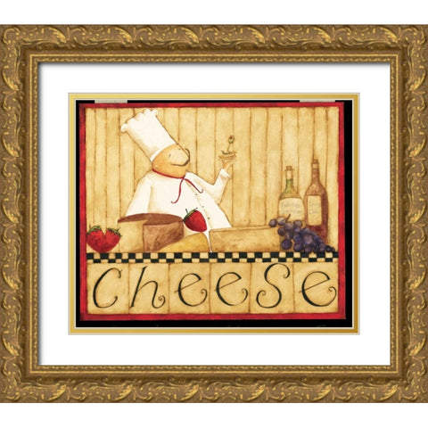 Cheese Gold Ornate Wood Framed Art Print with Double Matting by DiPaolo, Dan